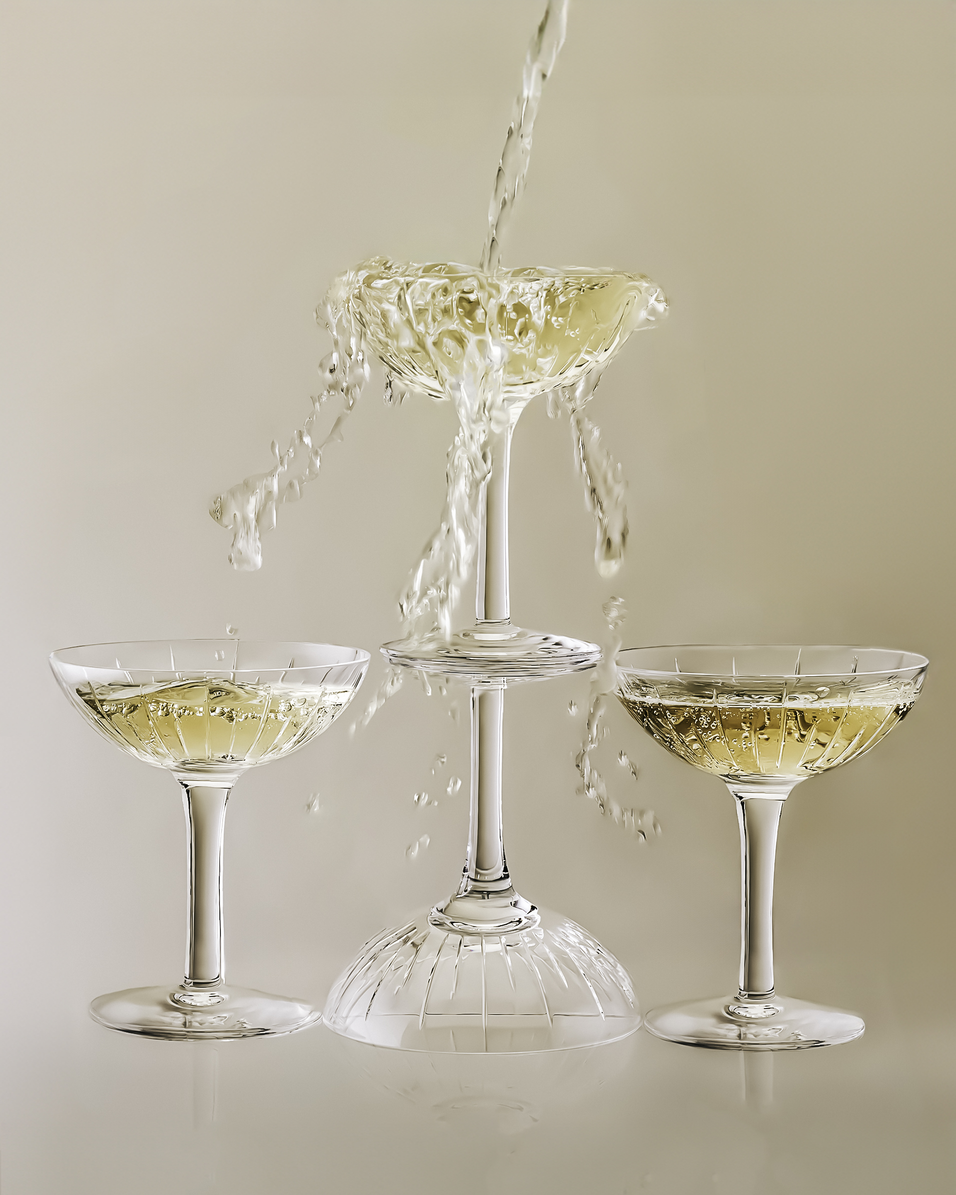 Champagne coupe glass